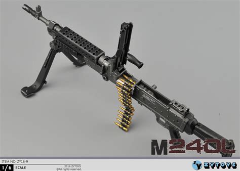 Zy 16 9 Zy Toys M240l Machine Gun In 16 Scale Ekia Hobbies
