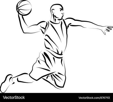 Discover 87 Sketch Of Basketball Player Best Vn