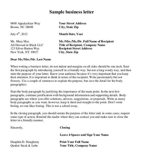 State the purpose of your formal letter in the first paragraph and don't veer from the subject. FREE 29+ Sample Formal Business Letters Formats in MS Word ...