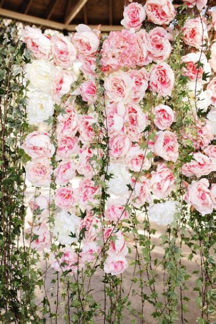 The Hottest 2015 Wedding Trend 22 Flower Wall Backdrops