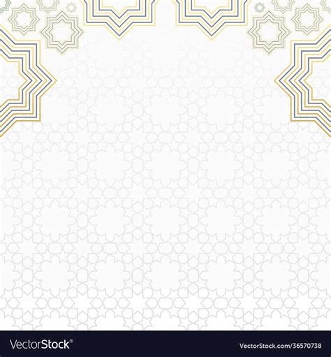 Islamic Background Design Golden Pattern Vector Image