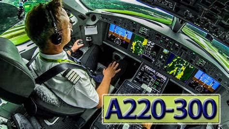 Piloting The New Airbus A220 Out Of London Youtube
