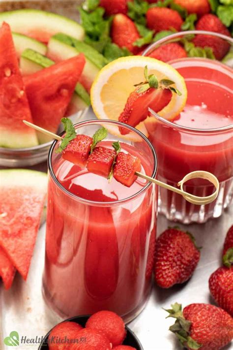 Strawberry Watermelon Juice Recipe A Low Calorie Summer Drink
