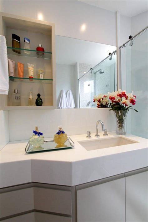 Using an interesting color in your bathroom? Bathroom Glass Shelves & House decoration