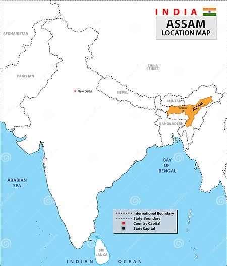 Assam Map Political And Administrative Map Of Assam With Districts