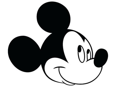 Mickey Mouse Head Silhouette Clip Art At Getdrawings Free Download