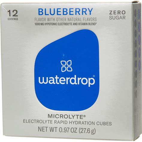 Waterdrop Microlyte Electrolyte Rapid Hydration Cubes 12 Servings
