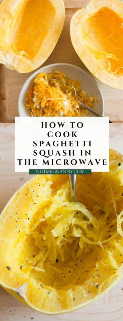 Spaghetti squash is a good alternative to pasta, potatoes, or rice. How to Cook Spaghetti Squash in the Microwave - ready in ...