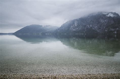 Traunsee Lake Stock Photo Download Image Now Austria Beach Beauty