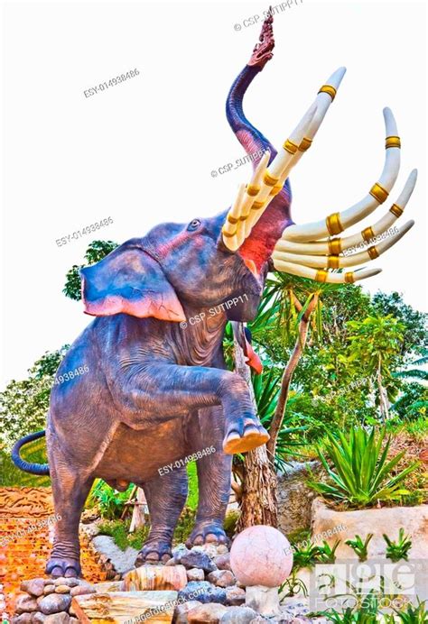 The Thai Fairy Tale Elephant Statue Stock Photo Picture And Low