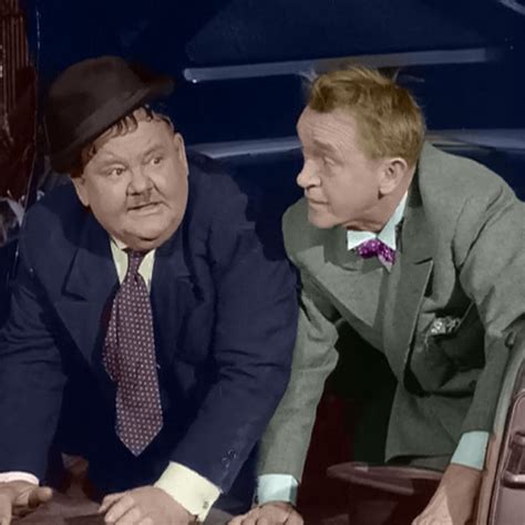 Laurel and Hardy - colored pic from 