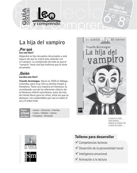 Pdf La Hija Del Vampiro Literatura Sm Colombia 2la Hija Del