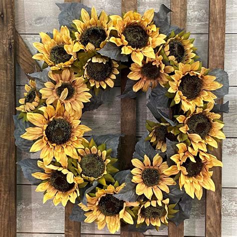 Golden Sunflower Wreath Campestre Al Gov Br