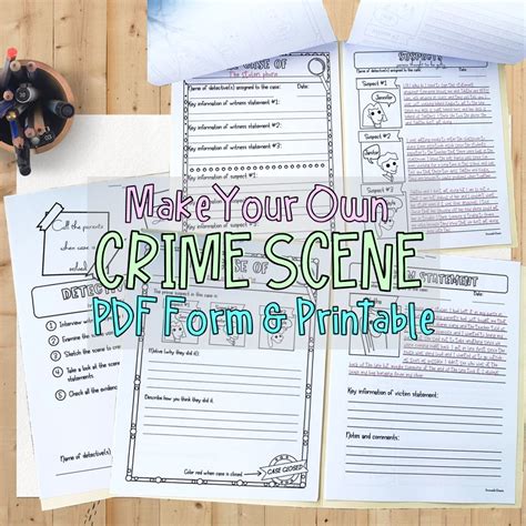 Make Your Own Crime Scene Activity Made By Teachers