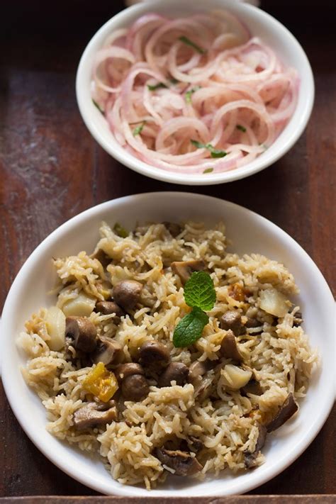 Mushroom Pulao Recipe With Step By Step Photos Quick Easy And Tasty