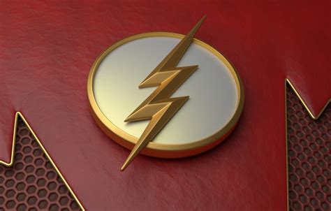 Wallpaper Logo Lightning Suit The Flash Barry Allen