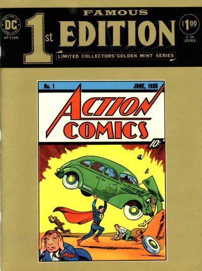 Dc Famous 1st Edition C 26 Which Reprints Supermans Debut In Action