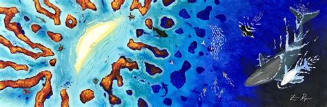 This photograph makes it the focal point of any room or office. Coral reef cay in 2020 | Abstract, Art, Artwork