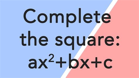 Divide each term of the equation by 3 to make the leading coefficient equals to 1. Complete the square with a number in front (leading ...