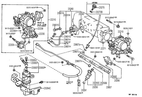 The mixture is then pulled into the engine by intake manifold vacuum. 2227116020 - Toyota Gasket, throttle body | Toyota Parts ...