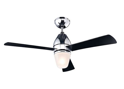 This ceiling fan is based on a scandinavian interior design, for a contemporary modern look that adds a sleek finish to any style bedroom. Colours Shek Modern Chrome Chrome effect Ceiling fan light ...