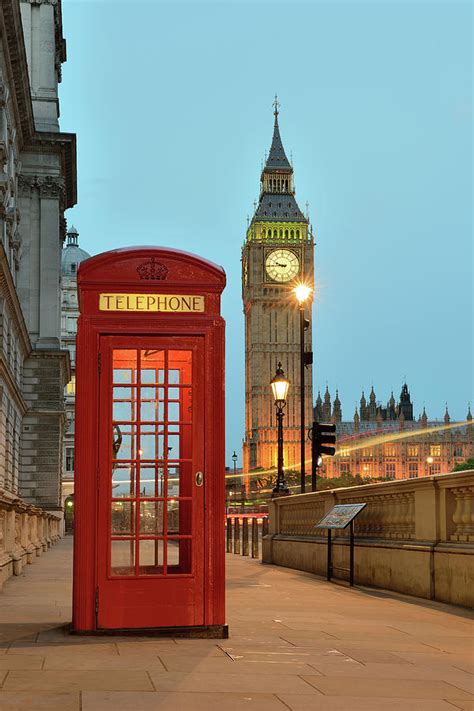 Red Telephone Box And Big Ben In London Photograph By Arpad Lukacs