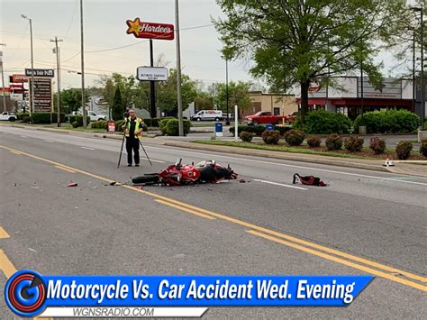 Update Car Vs Motorcycle Accident On Wednesday Evening In