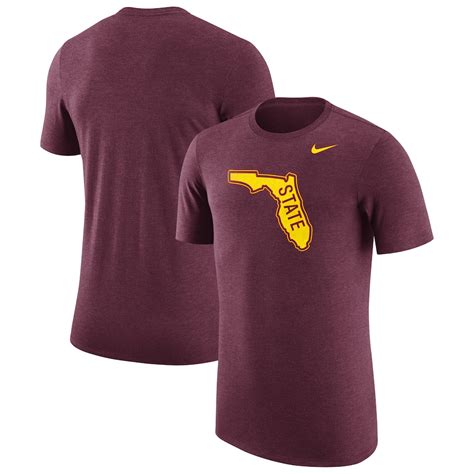 Nike Florida State Seminoles Heathered Garnet Vault Tri Blend T Shirt