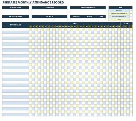 Employee Attendance Tracker Excel Template Addictionary