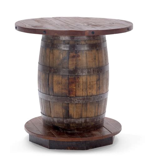old fitz reclaimed whiskey barrel table hom furniture mesa de barril mesas madera y hierro