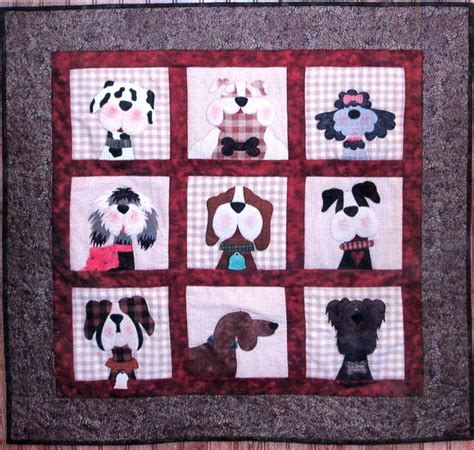 Gone To The Dogs Applique Quilt Pattern From The Whole Country