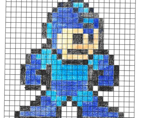 Pixel Art Grid Robot Pixel Art Grid Gallery