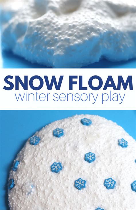 Snow Floam! Winter sensory play for kids | Winter activities for kids