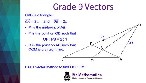 Grade 9 Vector Problems Mr