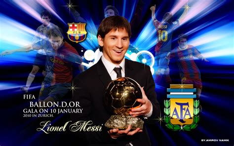 Lionel Messi Fifa Ballon Dor 2010 Wallpaper Lionel Andres Messi