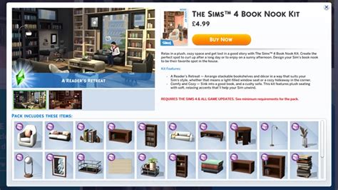 The Sims 4 Book Nook And Grunge Revival Kits Release Date Price Cas