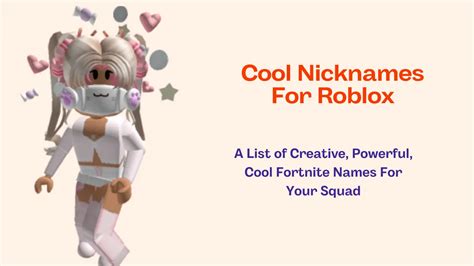 100 Cool Roblox Nicknames Usernames Tags [ List 2024 ]