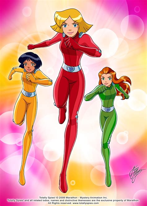 Three Female Superheros In Different Colors And Sizes One With Her