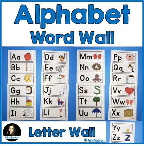 Alphabet Word Wall And Letter Wall Word Wall Letters Alphabet Word
