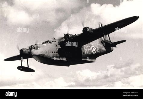 Short Sunderland Of 10 Squadron Raaf Stock Photo Alamy