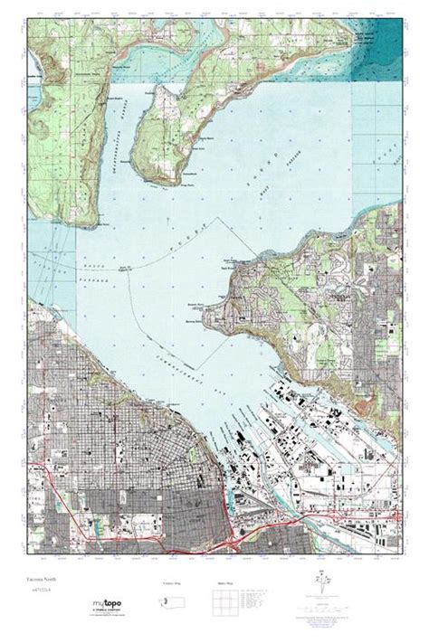 Mytopo Tacoma North Washington Usgs Quad Topo Map