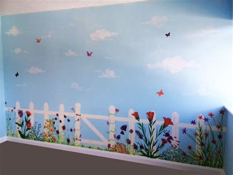 Flower Garden Mural Kids Wall Murals Wall Murals Painted Hand Painted