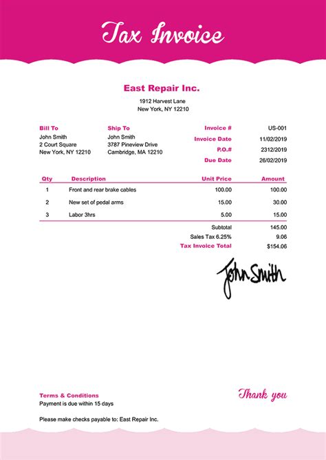 Tax Invoice Templates Quickly Create Free Tax Invoices