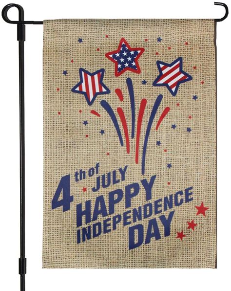 4th Of July Garden Flags American Patriotic Memorial Independence Day House Yard Flag Banner