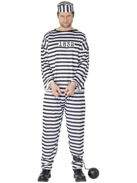 Convict Costume Adult Popular Prisoner Costume Is A Brilliant Costume