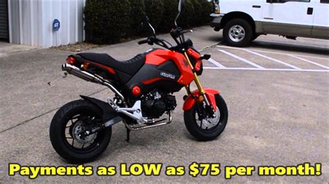 It has everything you would expect from a quality clone: Custom Honda Grom 125 For Sale - Dual Exhaust + Seat ...