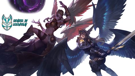 Battleborn Kayle And Exiled Morgana Render By Lol0verlay League Of