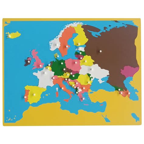 Mapa Puzzle De Europa Montessori Juegos Y Materiales Educativos