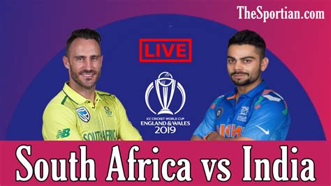 India Vs South Africa Icc World Cup 2019 Live Streaming Playing