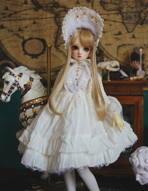 Lolita White Dress For Bjd Dolls Knewland